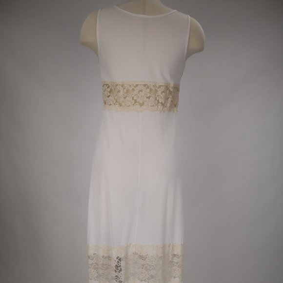 ❄ Vintage Tosca Nightgown Robe Set White Lace Galore Bridal Peignoir Lingerie M - Picture 10 of 10